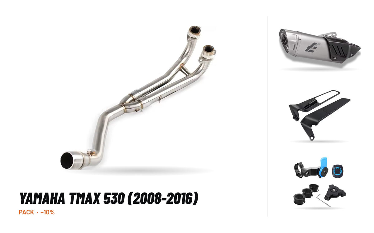 Set Krümmer + Endschalldämpfer – Yamaha Tmax 530 (2008-2016)