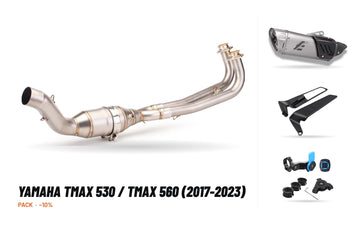 Manifolds + Exhaust Tip Pack – Yamaha Tmax 530 / Tmax 560 (2017-2023)