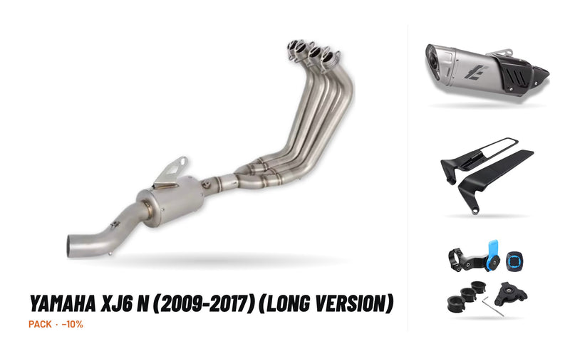 Pack Coletores + Ponteira – Yamaha XJ6 N (2009-2017) (Versão Longa)