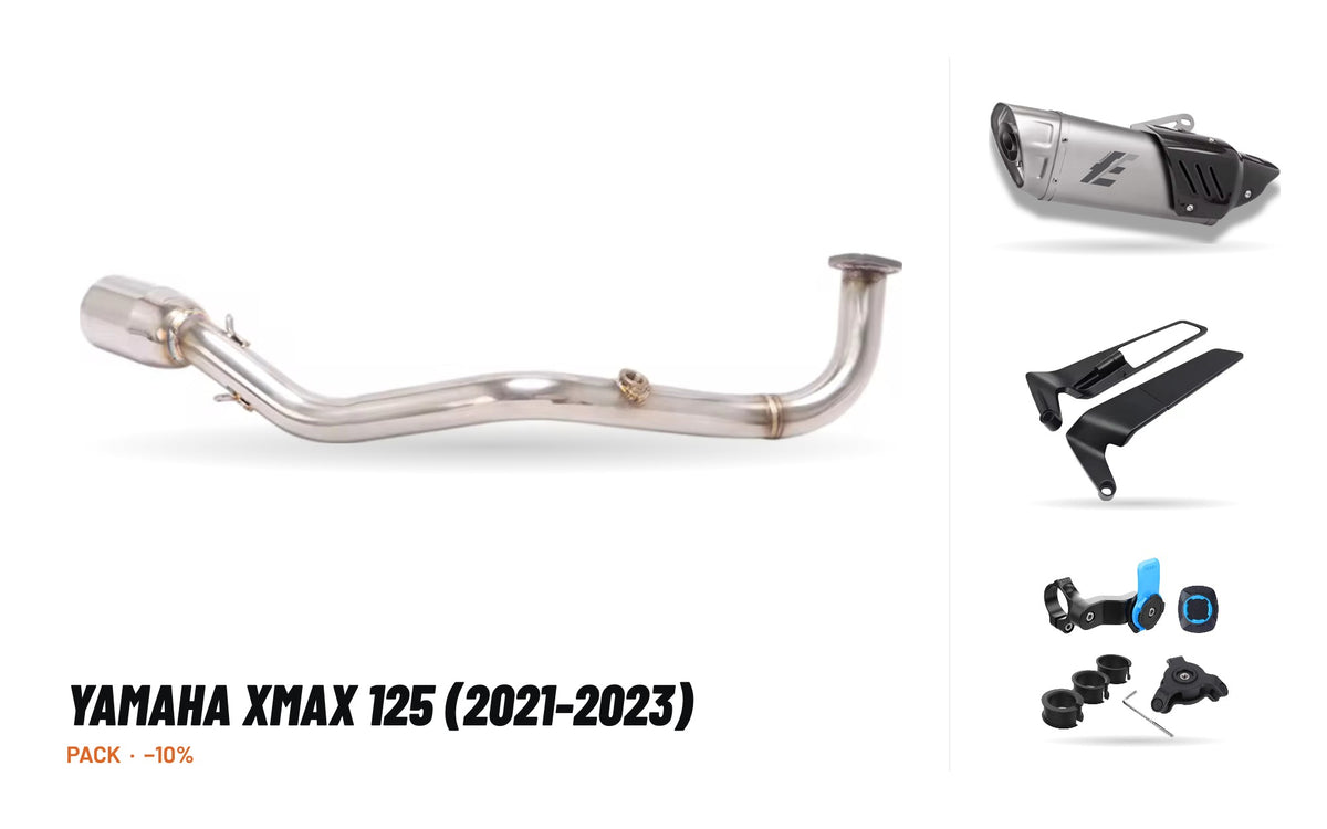 Set Krümmer + Endschalldämpfer – Yamaha Xmax 125 (2021-2023)