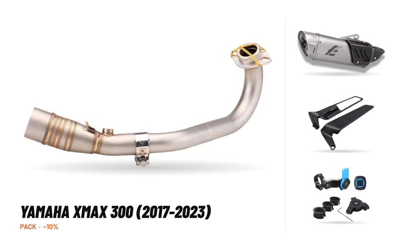 Pack Coletores + Ponteira – Yamaha XMAX 300 (2017-2023)