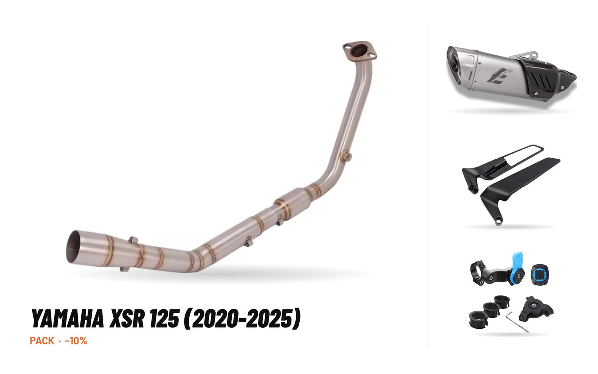 Pack Colectores + Silenciador – Yamaha XSR 125 (2020-2025)
