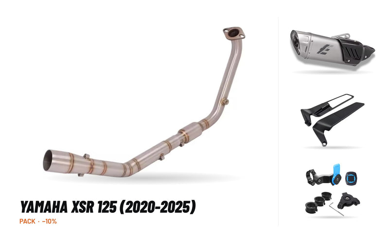Pack Coletores + Ponteira – Yamaha XSR 125 (2020-2025)