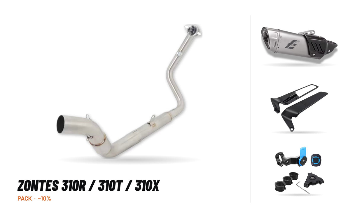 Kit Collettori + Silenziatore – Zontes 310R / 310T / 310X