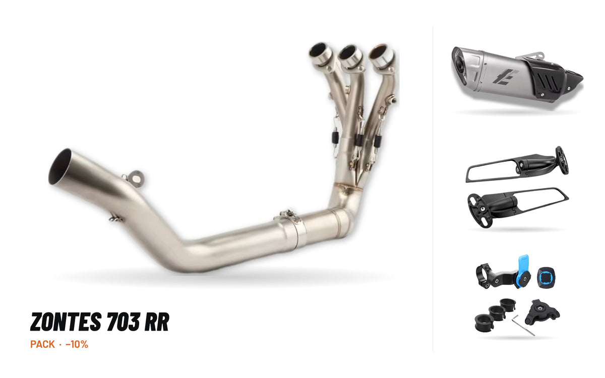 Pack Collecteurs + Silencieux – Zontes 703 RR